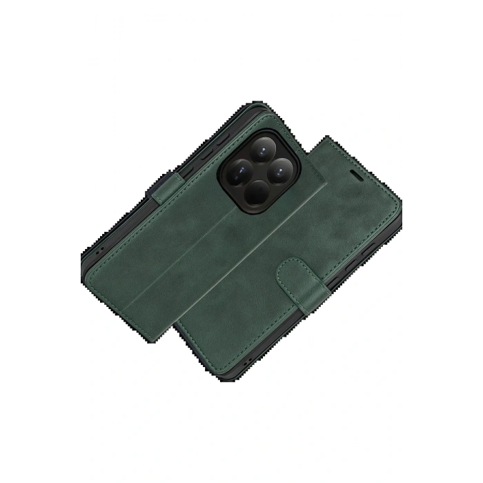 CPT05 Xiaomi Mi 15T Trend S Plus Kapaklı Kılıf - Yeşil