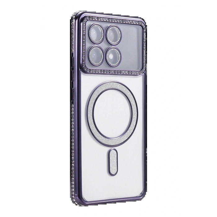 CPT05 Xiaomi Poco X6 Pro Joke Simli Magneticsafe Kılıf - Derin Mor