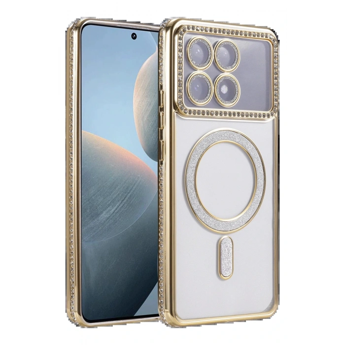 CPT05 Xiaomi Poco X6 Pro Joke Simli Magneticsafe Kılıf - Gold