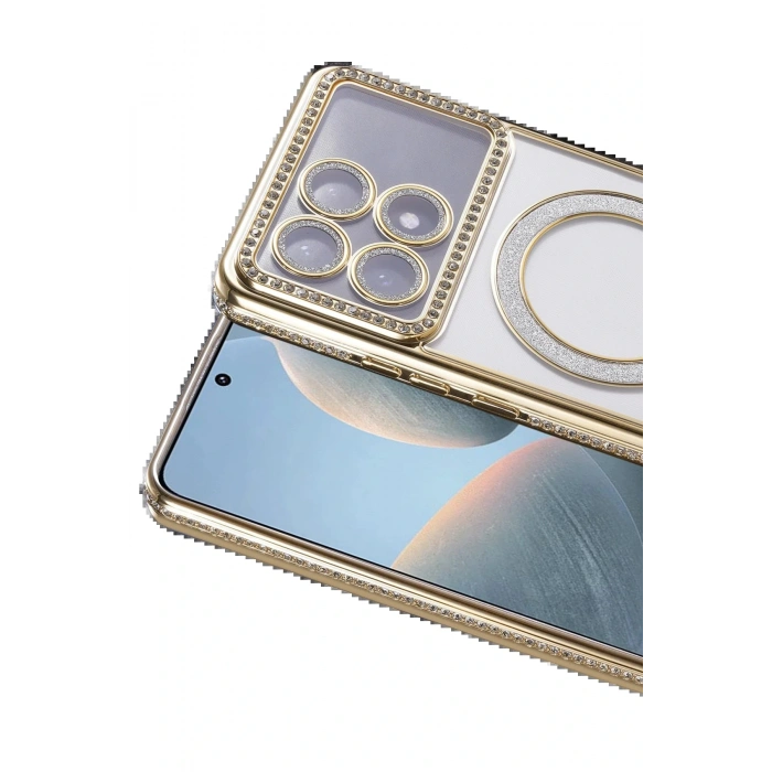 CPT05 Xiaomi Poco X6 Pro Joke Simli Magneticsafe Kılıf - Gold
