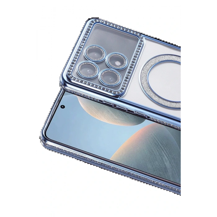 CPT05 Xiaomi Poco X6 Pro Joke Simli Magneticsafe Kılıf - Mavi