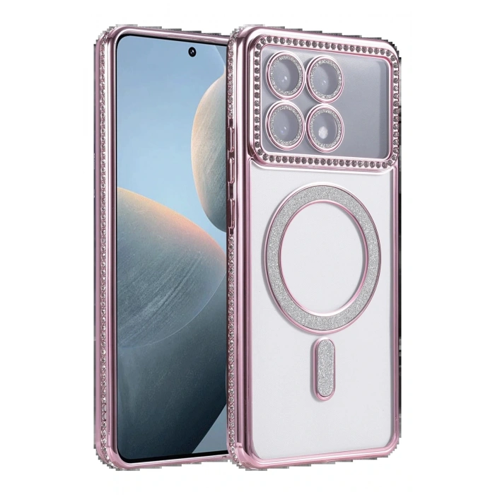 CPT05 Xiaomi Poco X6 Pro Joke Simli Magneticsafe Kılıf - Pembe