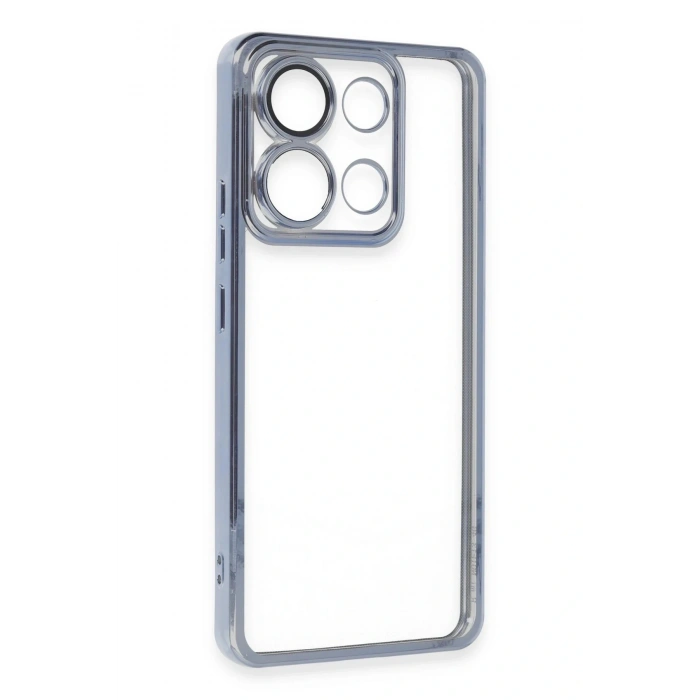 CPT05 Xiaomi Poco X6 Pro Kılıf Lensli Silikon - Açık Mavi