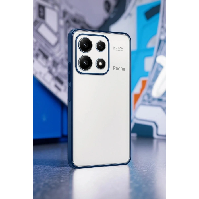 CPT05 Xiaomi Poco X6 Pro Kılıf Lensli Silikon - Açık Mavi