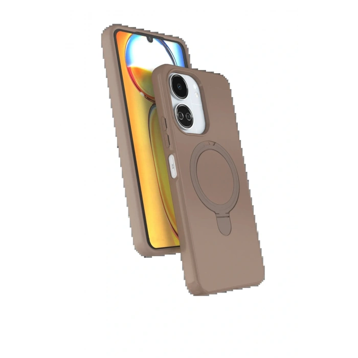 CPT05 Xiaomi Redmi 13C Regal Magsafe Standlı Kapak - Çöl Titanyum