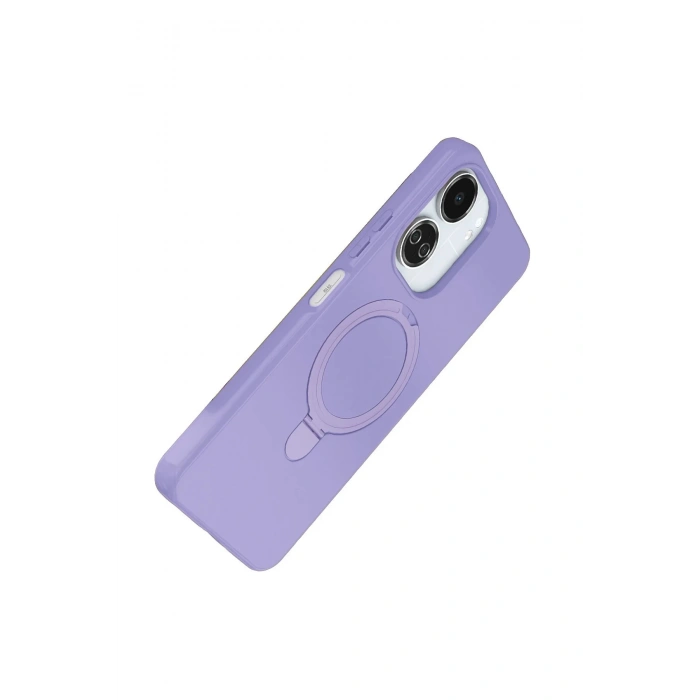 CPT05 Xiaomi Redmi 13C Regal Magsafe Standlı Kapak - Lila