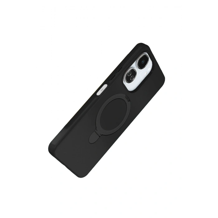 CPT05 Xiaomi Redmi 13C Regal Magsafe Standlı Kapak - Siyah