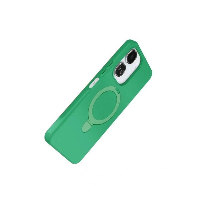 CPT05 Xiaomi Redmi 13C Regal Magsafe Standlı Kapak - Yeşil