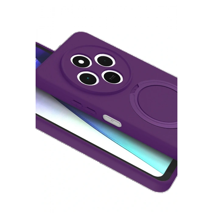 CPT05 Xiaomi Redmi 14C Regal Magsafe Standlı Kapak - Derin Mor