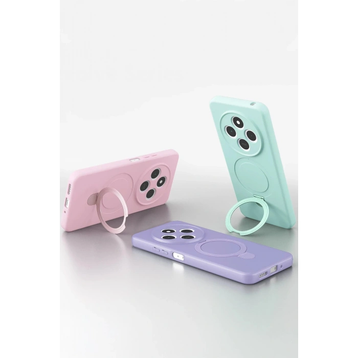 CPT05 Xiaomi Redmi 14C Regal Magsafe Standlı Kapak - Lila