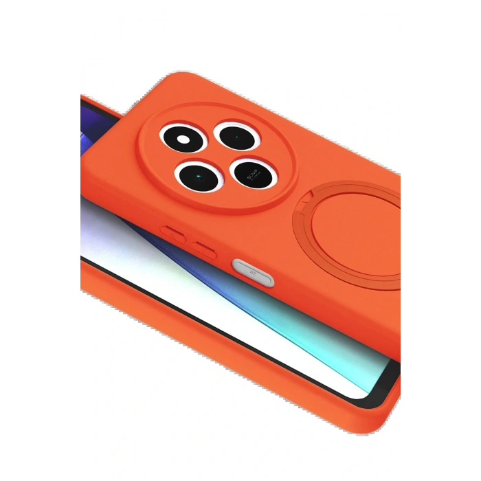 CPT05 Xiaomi Redmi 14C Regal Magsafe Standlı Kapak - Turuncu