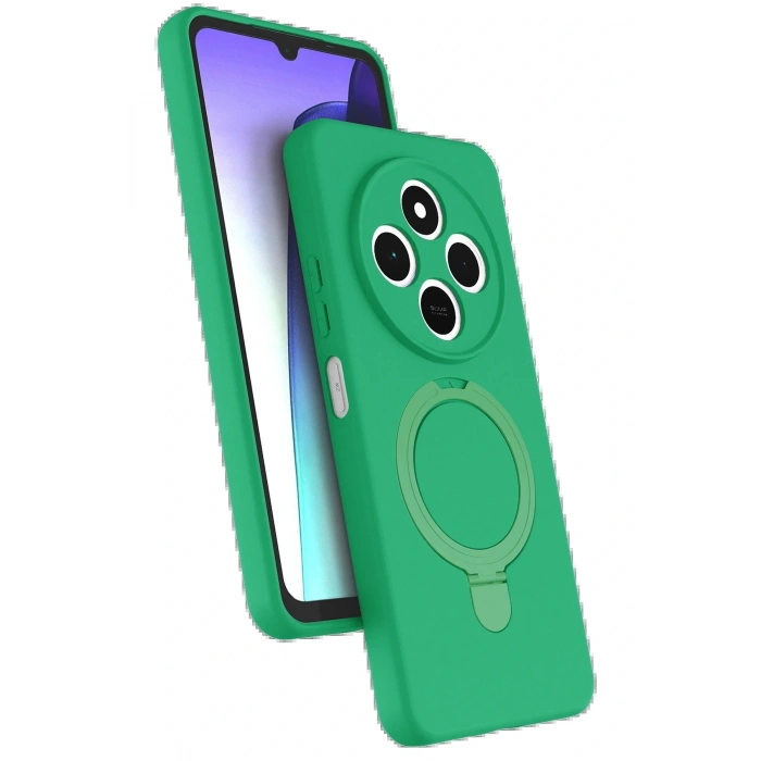 CPT05 Xiaomi Redmi 14C Regal Magsafe Standlı Kapak - Yeşil