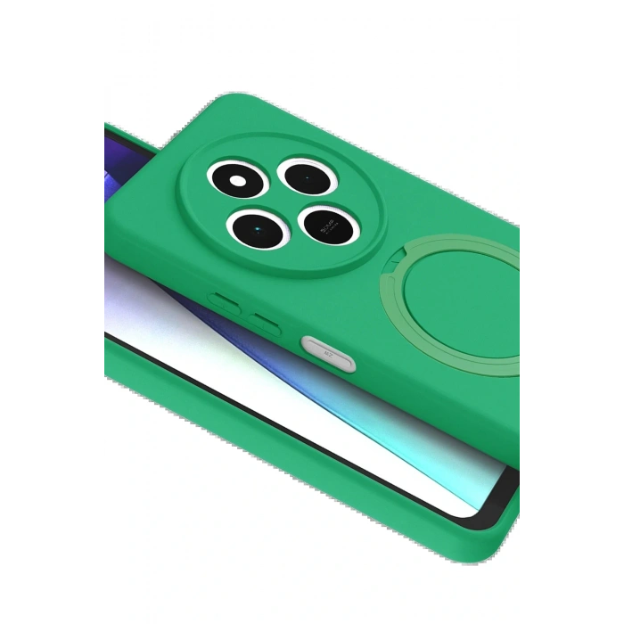 CPT05 Xiaomi Redmi 14C Regal Magsafe Standlı Kapak - Yeşil