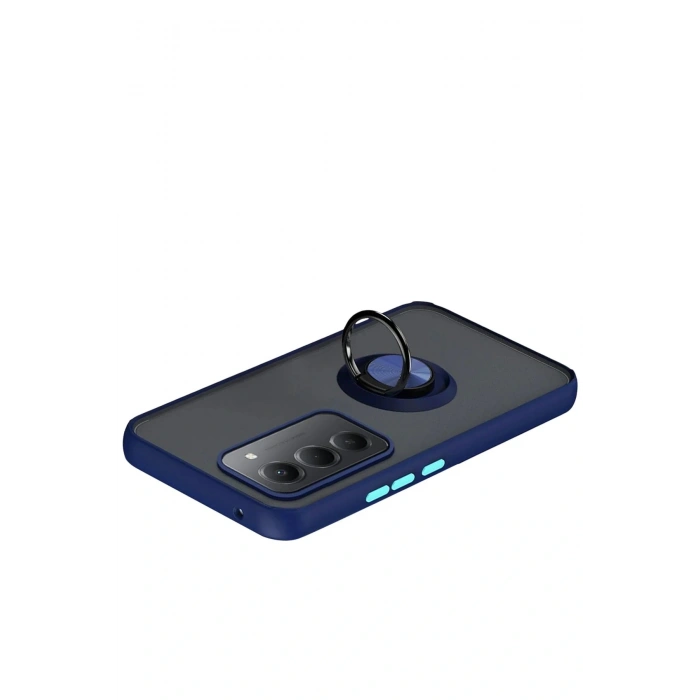 CPT05 Xiaomi Redmi 15 4G Montreal Yüzüklü Silikon Kapak - Lacivert