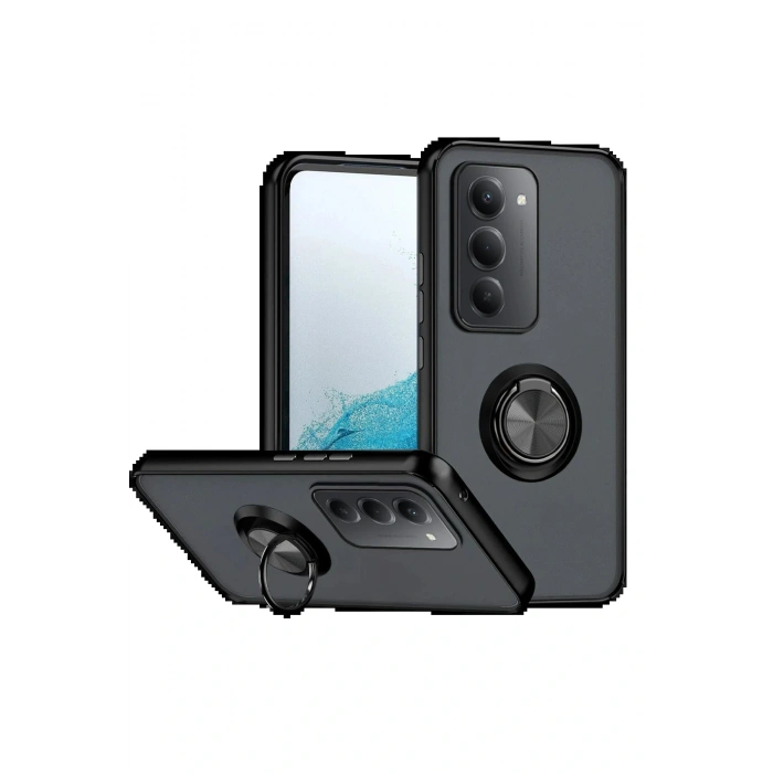 CPT05 Xiaomi Redmi 15 4G Montreal Yüzüklü Silikon Kapak - Siyah