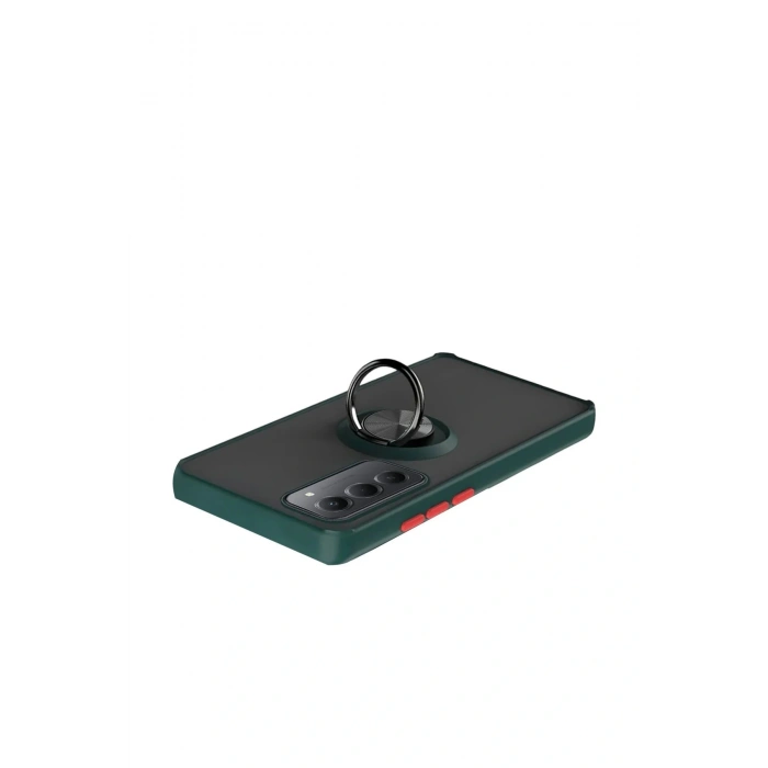 CPT05 Xiaomi Redmi 15 4G Montreal Yüzüklü Silikon Kapak - Yeşil