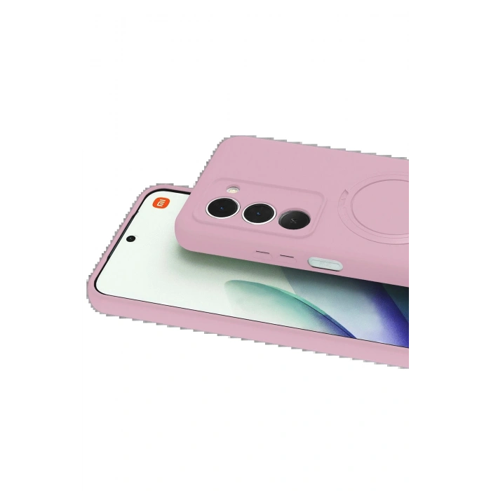 CPT05 Xiaomi Redmi 15 4G Regal Magsafe Standlı Kapak - Açık Pembe