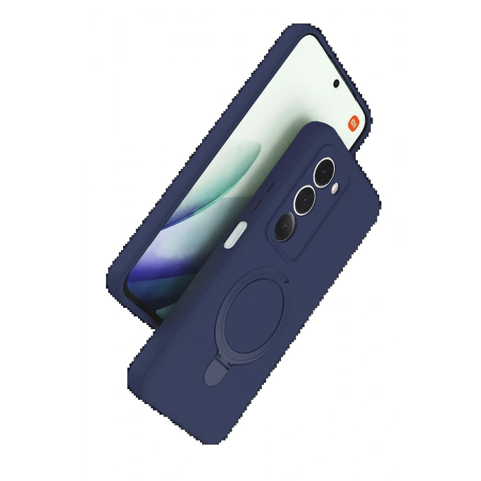 CPT05 Xiaomi Redmi 15 4G Regal Magsafe Standlı Kapak - Lacivert