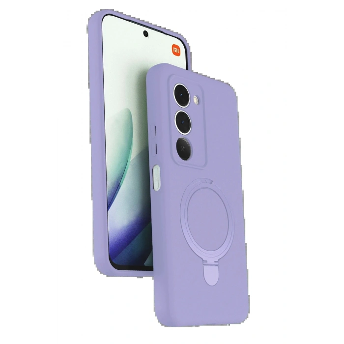 CPT05 Xiaomi Redmi 15 4G Regal Magsafe Standlı Kapak - Lila