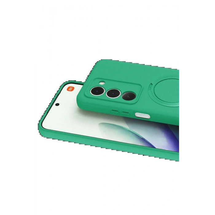 CPT05 Xiaomi Redmi 15 4G Regal Magsafe Standlı Kapak - Yeşil