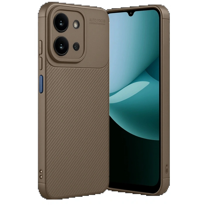 CPT05 Xiaomi Redmi 15C 4G Auto Focus Karbon Kapak - Kahverengi