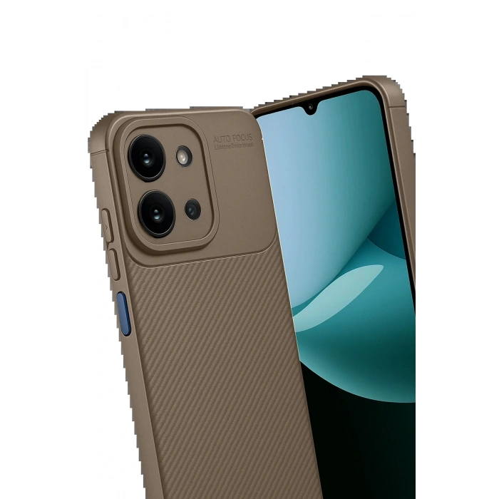 CPT05 Xiaomi Redmi 15C 4G Auto Focus Karbon Kapak - Kahverengi