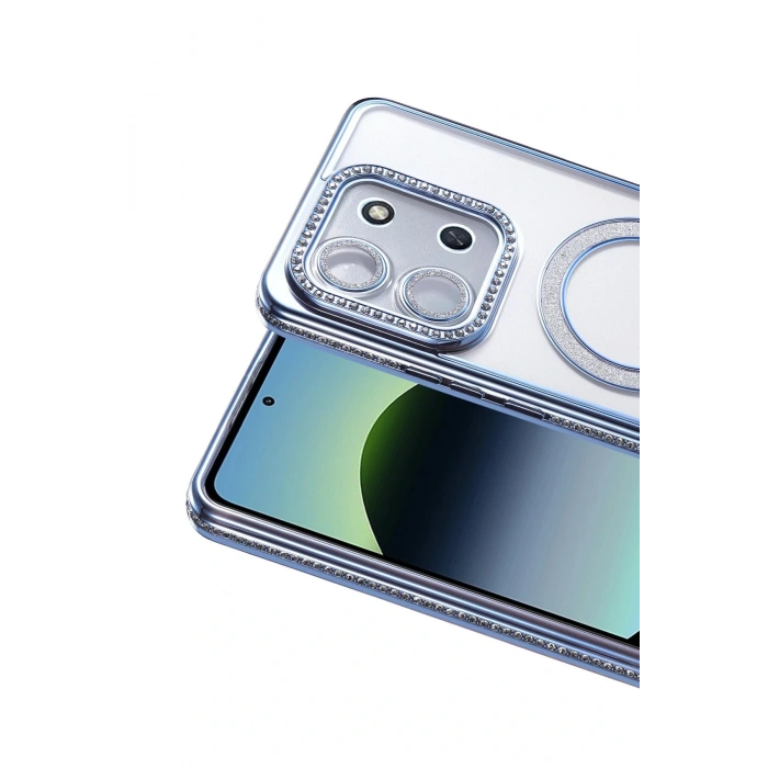 CPT05 Xiaomi Redmi 15C 4G Joke Simli Magneticsafe Kılıf - Mavi