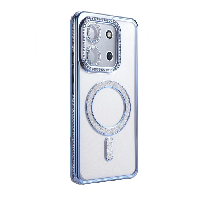 CPT05 Xiaomi Redmi 15C 4G Joke Simli Magneticsafe Kılıf - Mavi