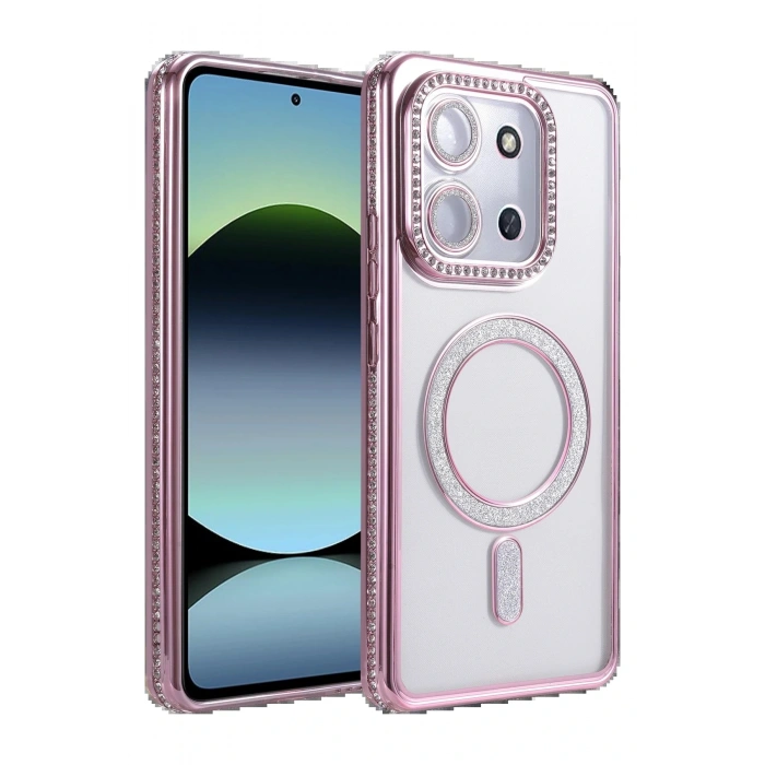 CPT05 Xiaomi Redmi 15C 4G Joke Simli Magneticsafe Kılıf - Pembe