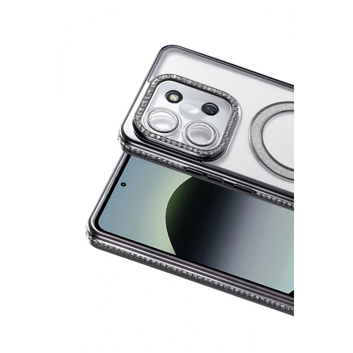 CPT05 Xiaomi Redmi 15C 4G Joke Simli Magneticsafe Kılıf - Siyah