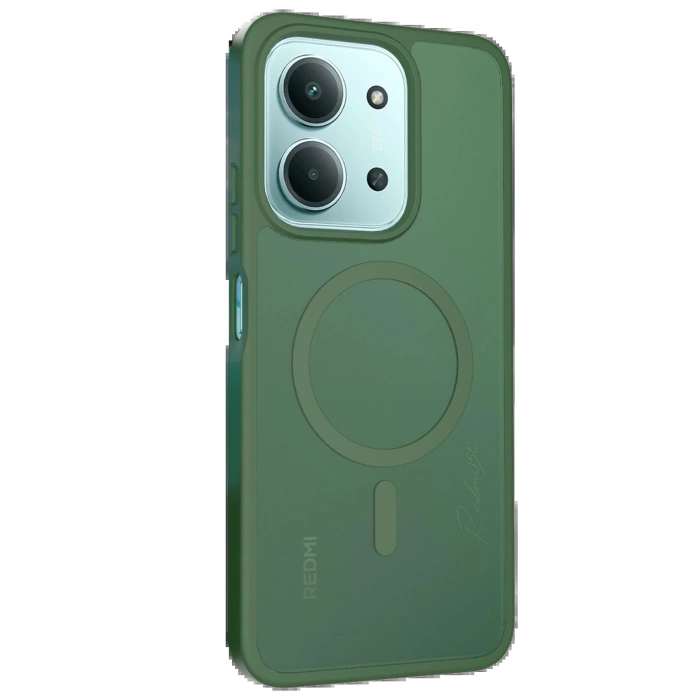 CPT05 Xiaomi Redmi 15C 4G Jota Magsafe Kapak - Koyu Yeşil