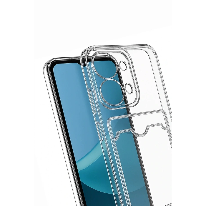 CPT05 Xiaomi Redmi 15C 4G Kılıf Kart Şeffaf Silikon - Şeffaf