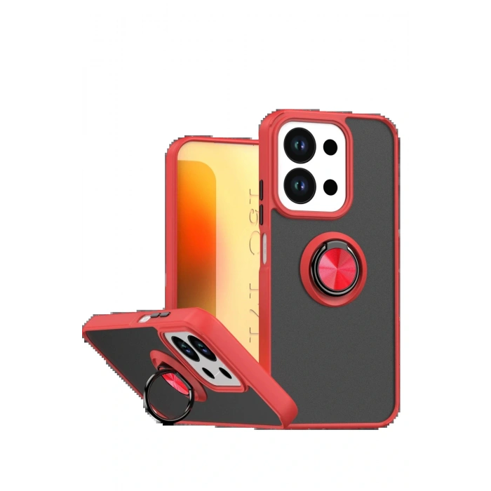 CPT05 Xiaomi Redmi 15C 4G Montreal Yüzüklü Silikon Kapak - Kırmızı