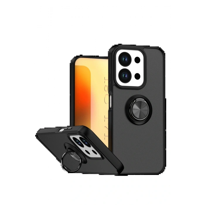 CPT05 Xiaomi Redmi 15C 4G Montreal Yüzüklü Silikon Kapak - Siyah