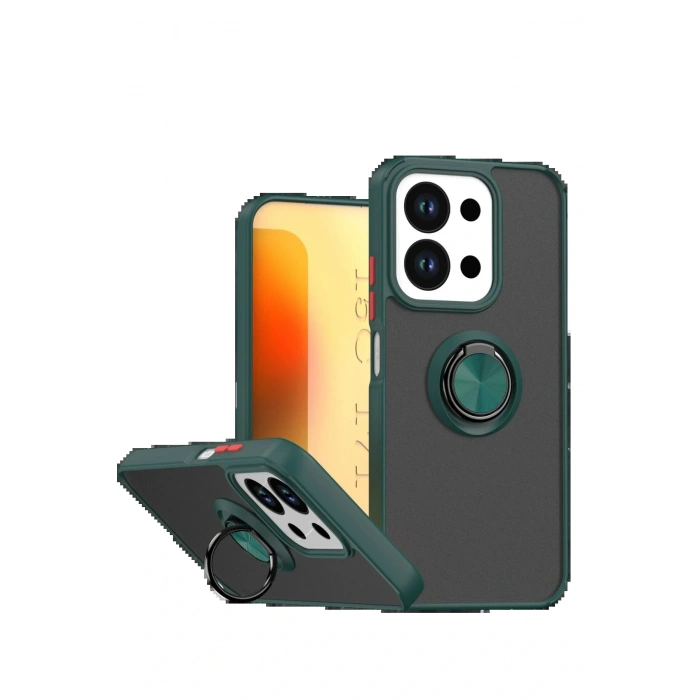 CPT05 Xiaomi Redmi 15C 4G Montreal Yüzüklü Silikon Kapak - Yeşil