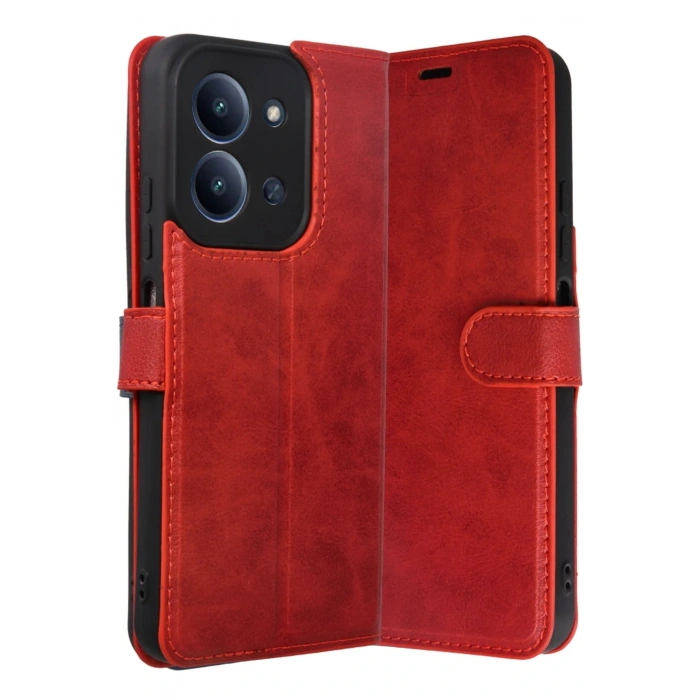 CPT05 Xiaomi Redmi 15C 4G Trend S Plus Kapaklı Kılıf - Kırmızı