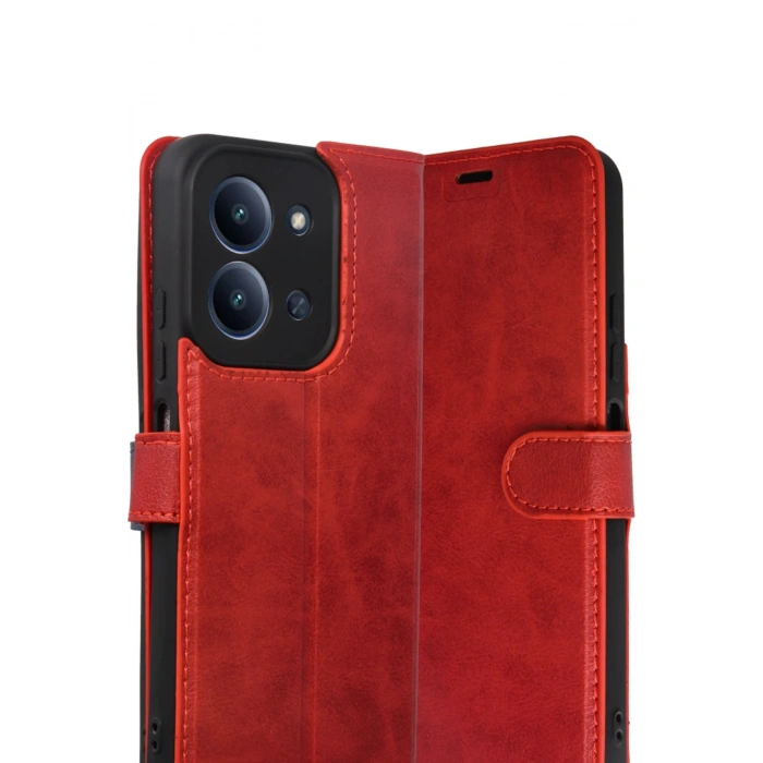 CPT05 Xiaomi Redmi 15C 4G Trend S Plus Kapaklı Kılıf - Kırmızı