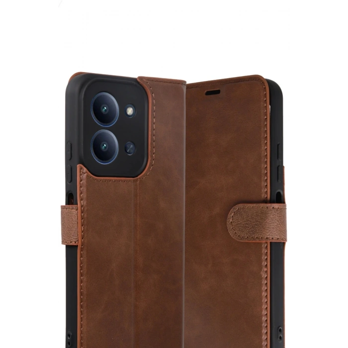 CPT05 Xiaomi Redmi 15C 4G Trend S Plus Kapaklı Kılıf - Taba