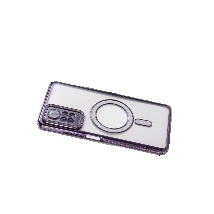 CPT05 Xiaomi Redmi Note 12 Pro 4G Joke Simli Magneticsafe Kılıf - Derin Mor