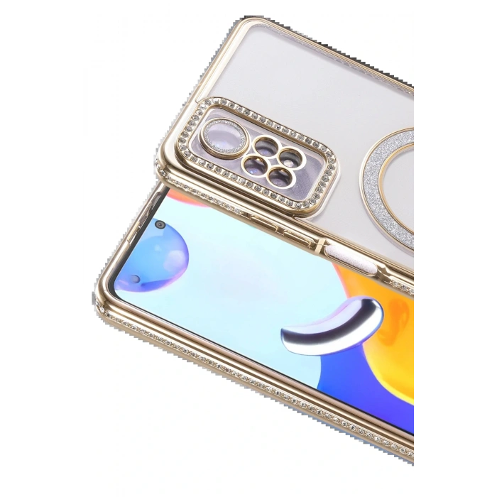 CPT05 Xiaomi Redmi Note 12 Pro 4G Joke Simli Magneticsafe Kılıf - Gold