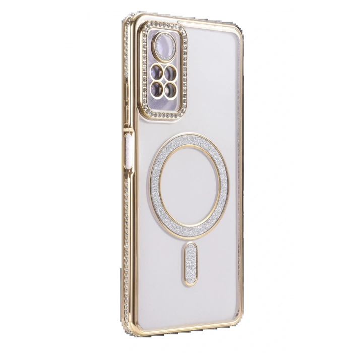 CPT05 Xiaomi Redmi Note 12 Pro 4G Joke Simli Magneticsafe Kılıf - Gold