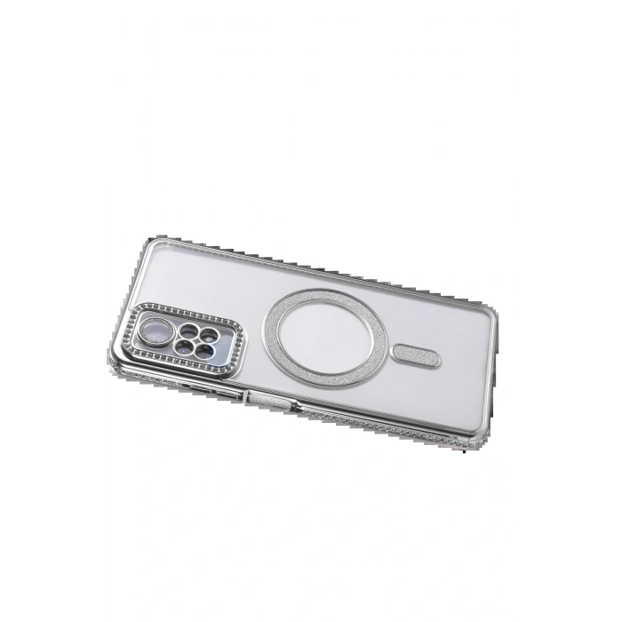 CPT05 Xiaomi Redmi Note 12 Pro 4G Joke Simli Magneticsafe Kılıf - Gümüş