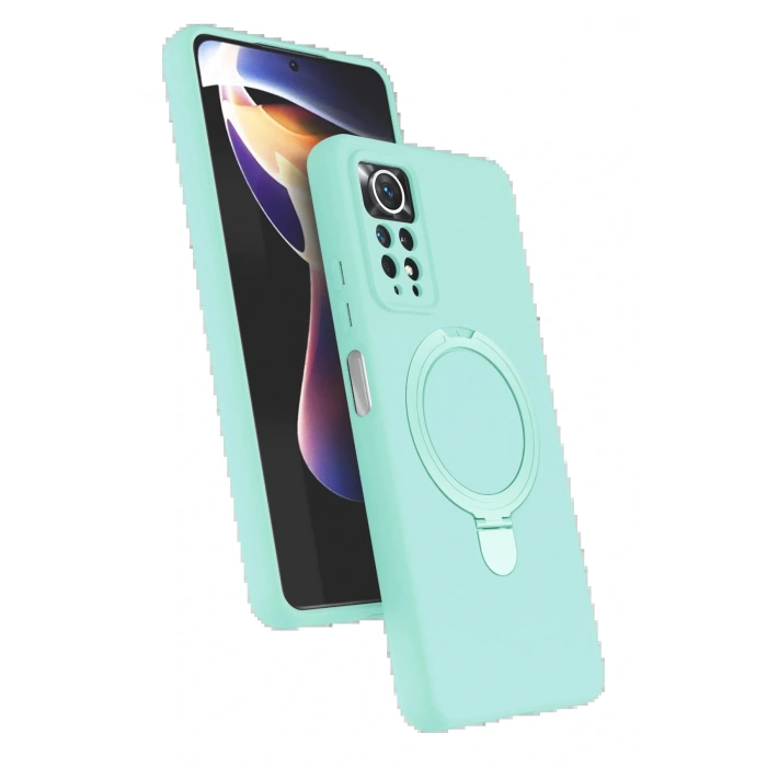CPT05 Xiaomi Redmi Note 12 Pro 4G Regal Magsafe Standlı Kapak - Su Yeşili