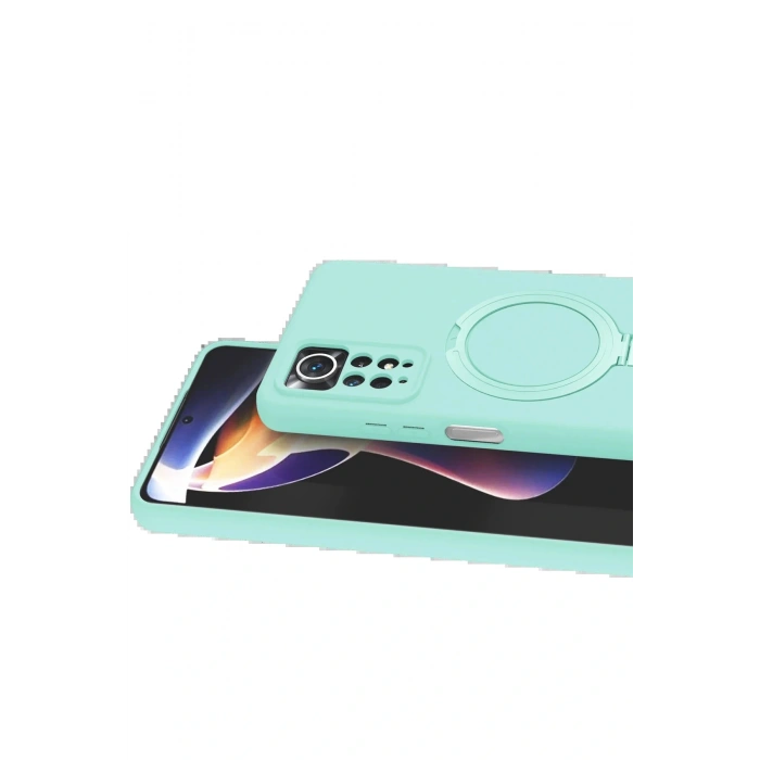 CPT05 Xiaomi Redmi Note 12 Pro 4G Regal Magsafe Standlı Kapak - Su Yeşili