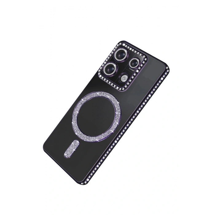 CPT05 Xiaomi Redmi Note 13 Pro 4G Joke Simli Magneticsafe Kılıf - Derin Mor