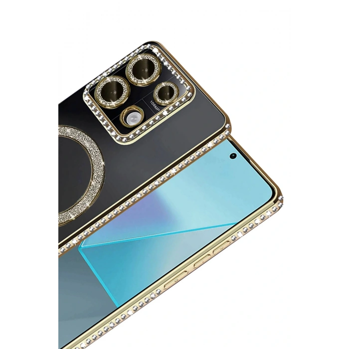 CPT05 Xiaomi Redmi Note 13 Pro 4G Joke Simli Magneticsafe Kılıf - Gold