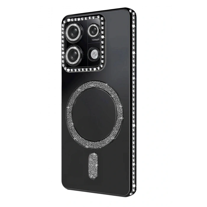 CPT05 Xiaomi Redmi Note 13 Pro 4G Joke Simli Magneticsafe Kılıf - Siyah