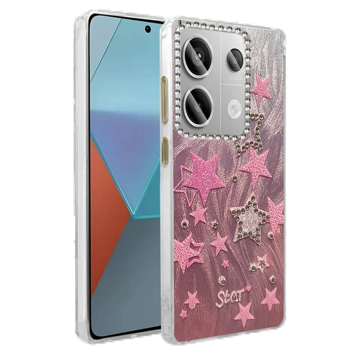 CPT05 Xiaomi Redmi Note 13 Pro 4G Kılıf Blade Aynalı Desenli Kapak - Desen 7