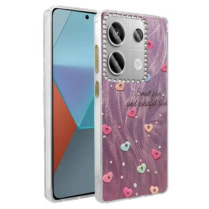 CPT05 Xiaomi Redmi Note 13 Pro 4G Kılıf Blade Aynalı Desenli Kapak - Desen 8