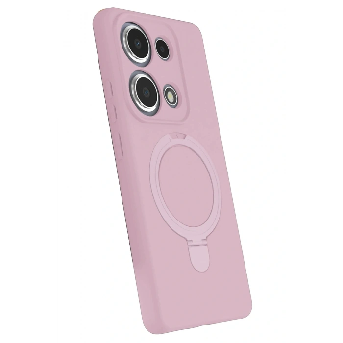 CPT05 Xiaomi Redmi Note 13 Pro 4G Regal Magsafe Standlı Kapak - Açık Pembe